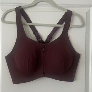 Knix Catalyst Front Zip Sports Bra in Dahlia Purple